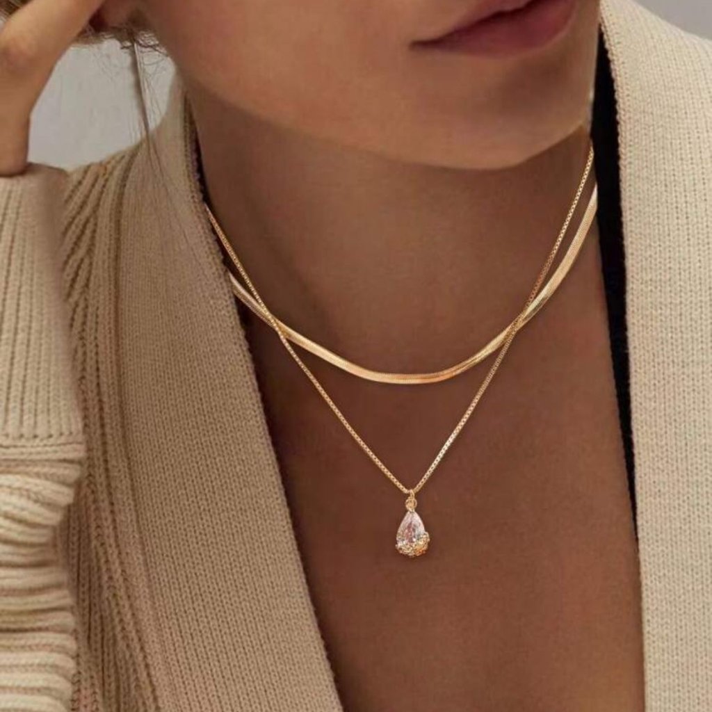 18k Gold Plated Stainless Steel Chain Necklace